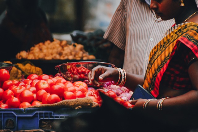 Person shopping in a culturally distinct environment, illustrating the importance of cultural sensitivity in eCommerce translation services.